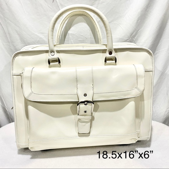 Wilsons Leather Handbags - Leather rolling  Briefcase